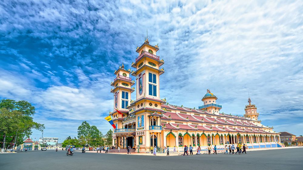 Tòa Thánh Tây Ninh có kiến trúc rất độc đáo